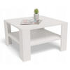 COUCHTISCH NIEDRIG EX3 Weiß 68/68/41 cm - Weiß, Holzwerkstoff (68/68/41cm) - Matkam Möbel