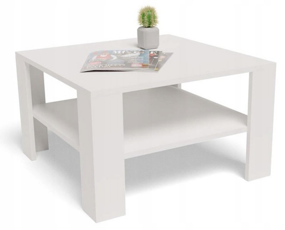COUCHTISCH NIEDRIG EX3 Weiß 68/68/41 cm - Weiß, Holzwerkstoff (68/68/41cm) - Matkam Möbel