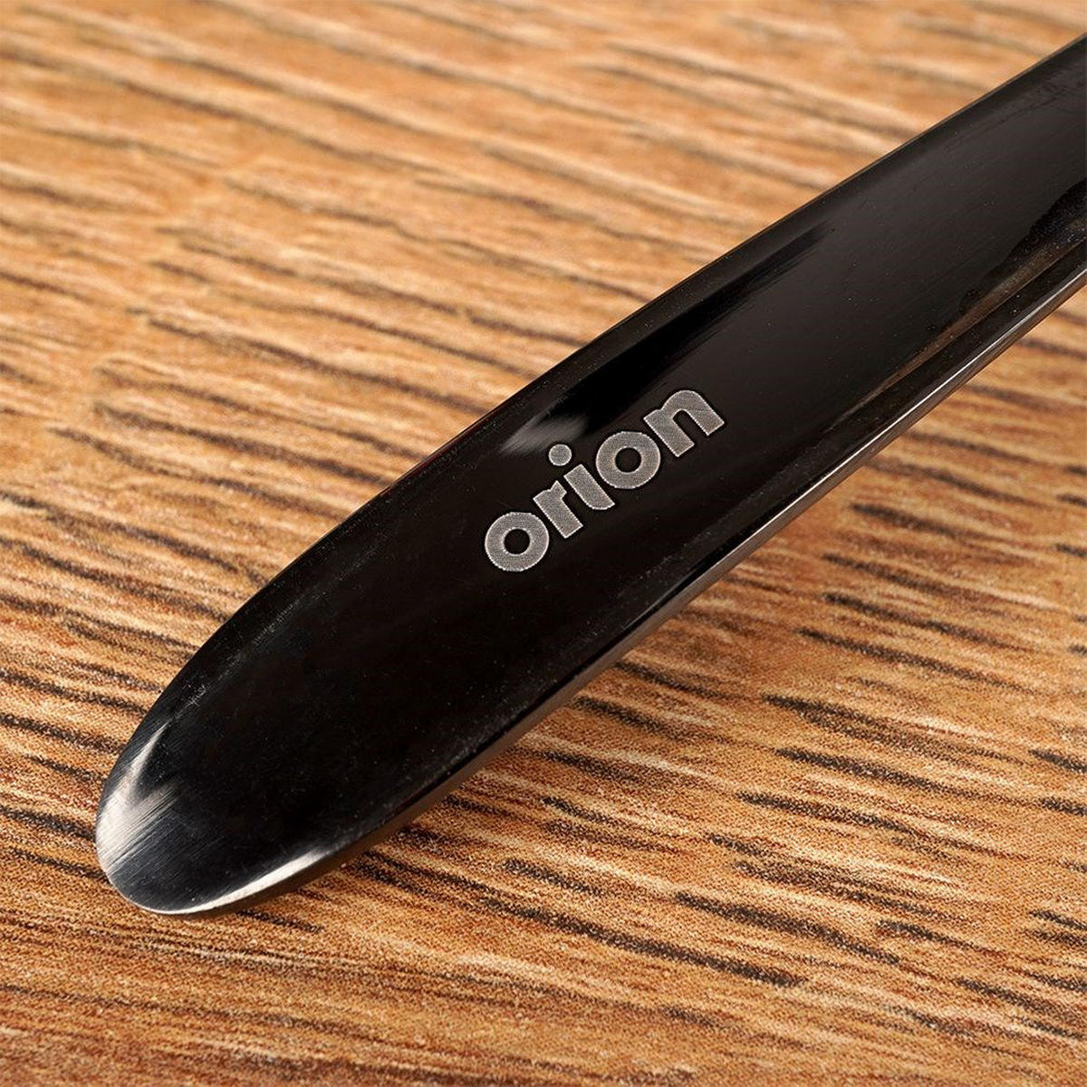 TEELÖFFEL Stahl 2 Stück. Schwarz - Schwarz, Metall - Orion 