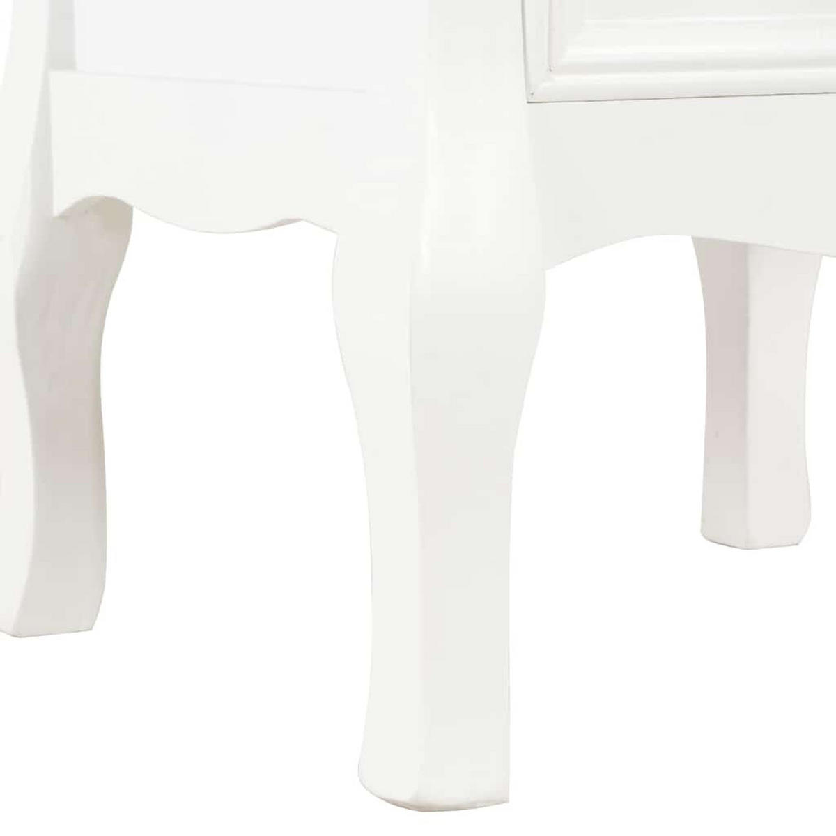 NACHTTISCHE 2Er Set Weiss 35/30/49 Cm Mdf - Weiß, Holzwerkstoff (30/49/35cm) - vidaXL