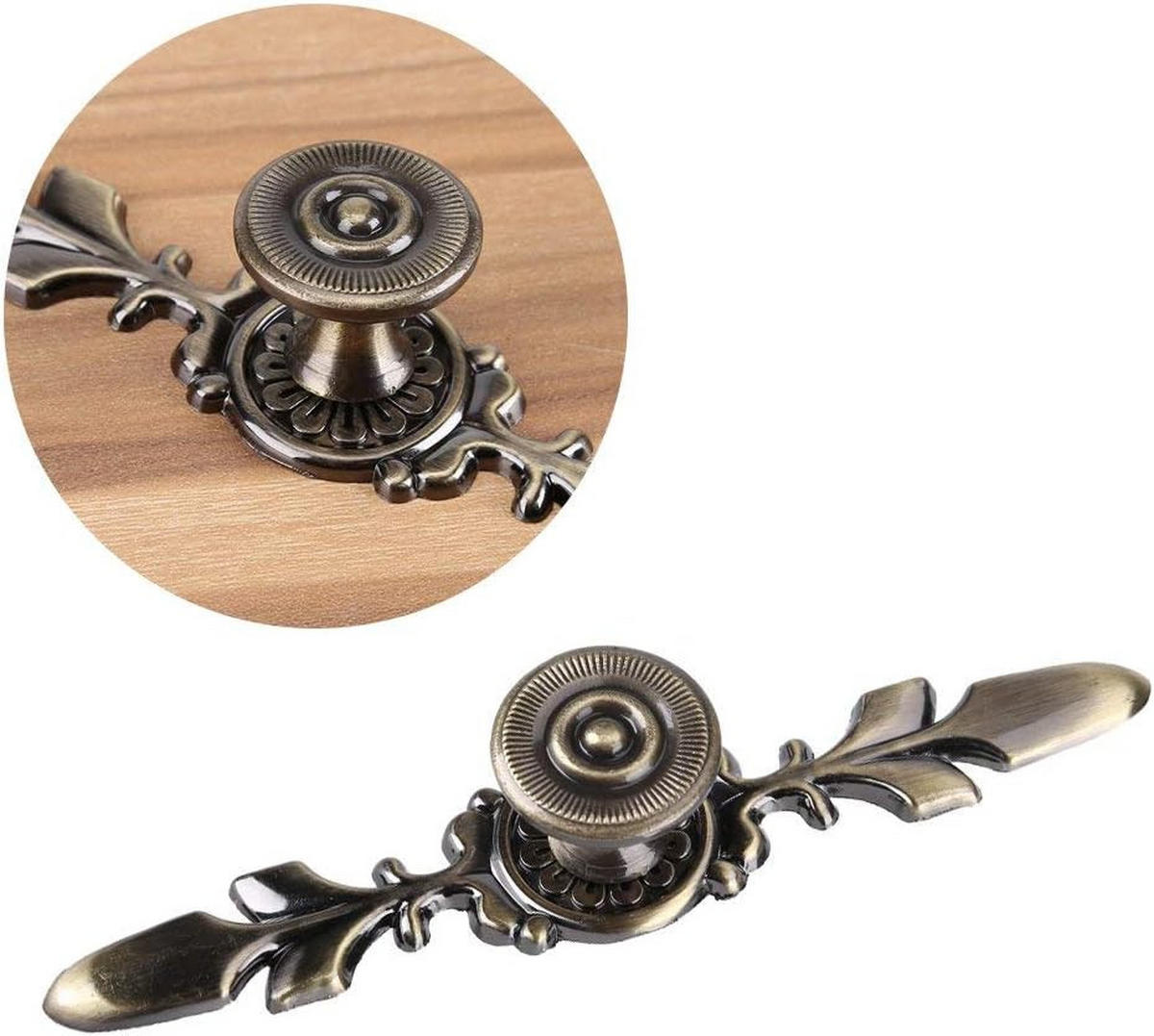 MÖBELGRIFF Bronze 4er-Set - Orange, Metall (2.3/2.4/12cm)