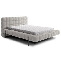 BOXBETT 160/200 Ezio Grau - Grau, Holz (160/200cm) - Petits-meubles