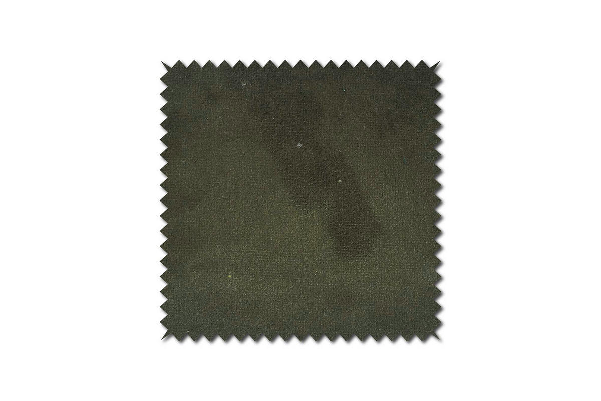 HOCKER LOTTE Grün Velvet - Grün, Textil/Metall (57/44/52cm) - KAWOLA