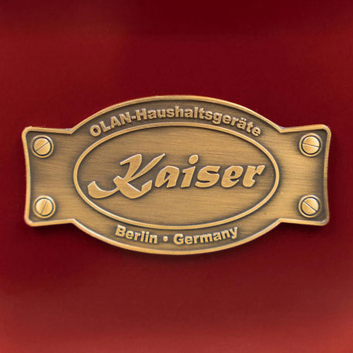 EINBAU-ELEKTRO-BACKOFEN EH 6355 RotEm, Rot Emaille, 60 cm - Rot, Metall (59.4/59.4/56.6cm) - Kaiser Küchengeräte