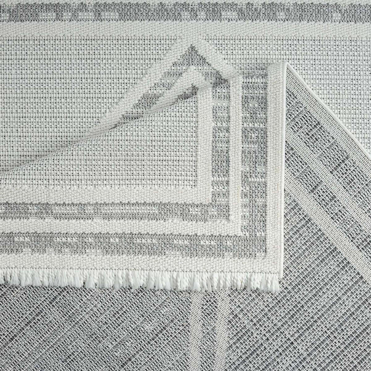 KURZFLOR-TEPPICH Lindo 8853 Grau 160x230 cm - Grau, Textil (160/230cm) - carpet city