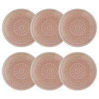 TELLER (6er Set) Sumatra - Pink, Keramik (14/14/1cm) - Butlers