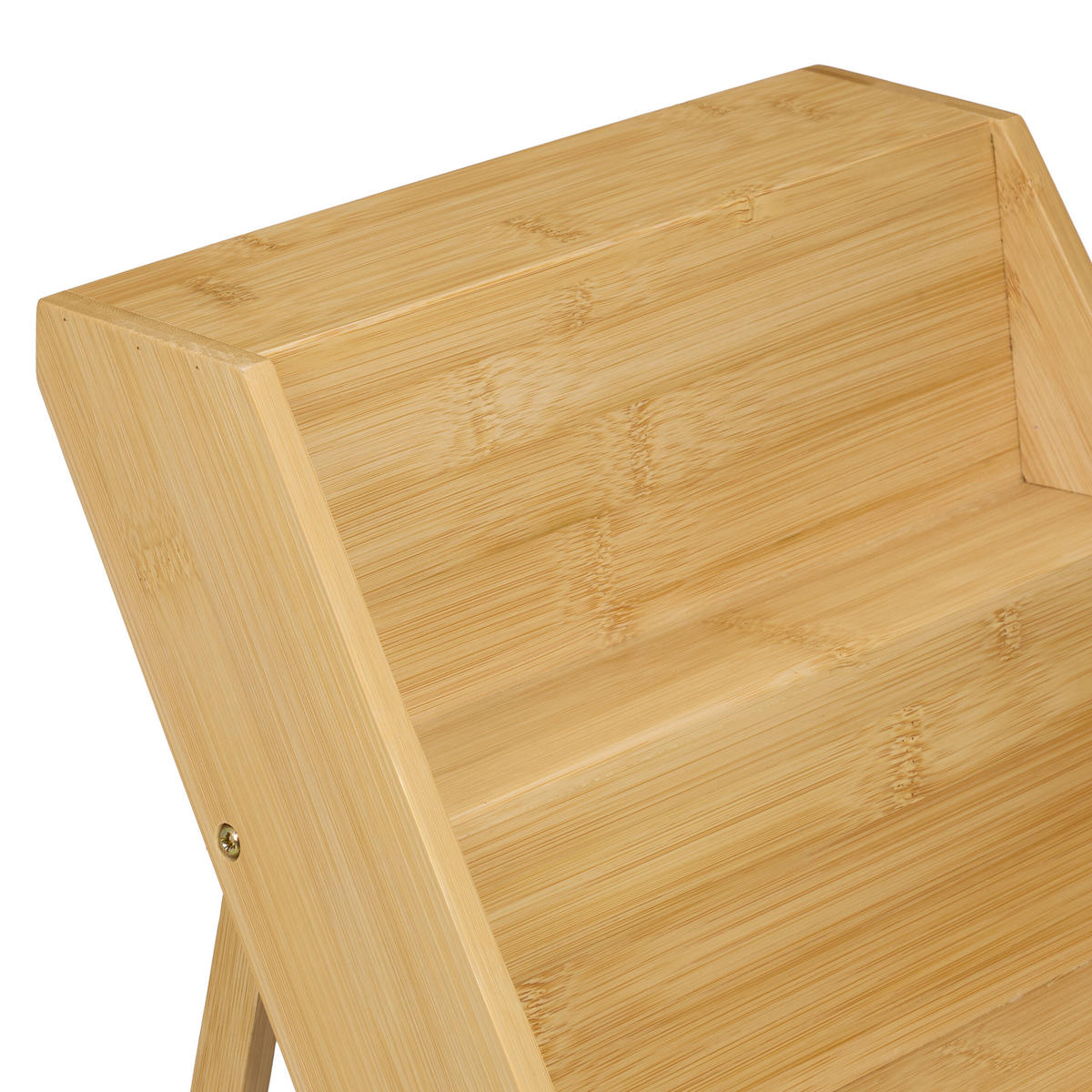 GEWÜRZREGAL - Hellbraun/Naturfarben, Holz (30/29.5/26cm) - Relaxdays