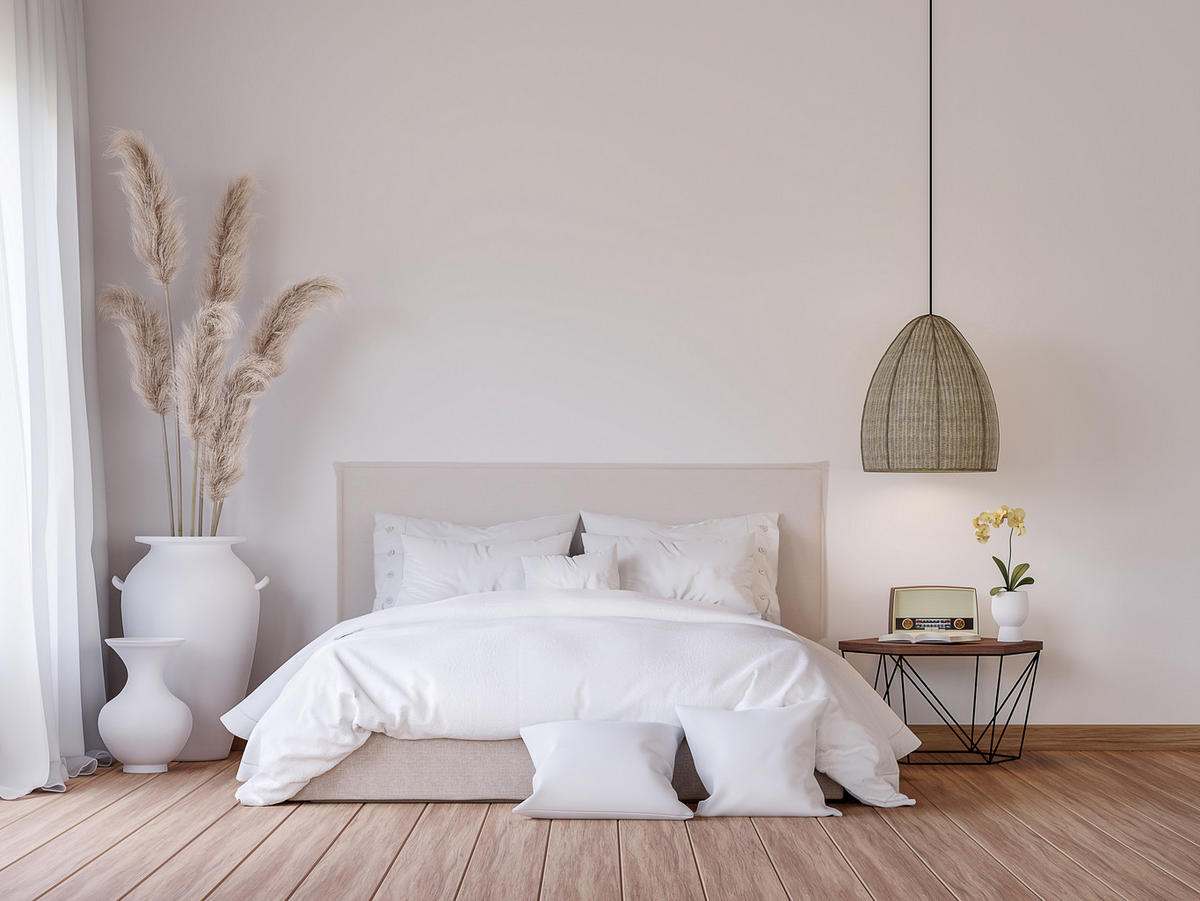 KOPFTEIL Gepolstertes aus 100% Leinenstoff Beige 160/100/8 cm EDMOND - Beige, Textil (160/100/8cm) - RNT By Really Nice Things