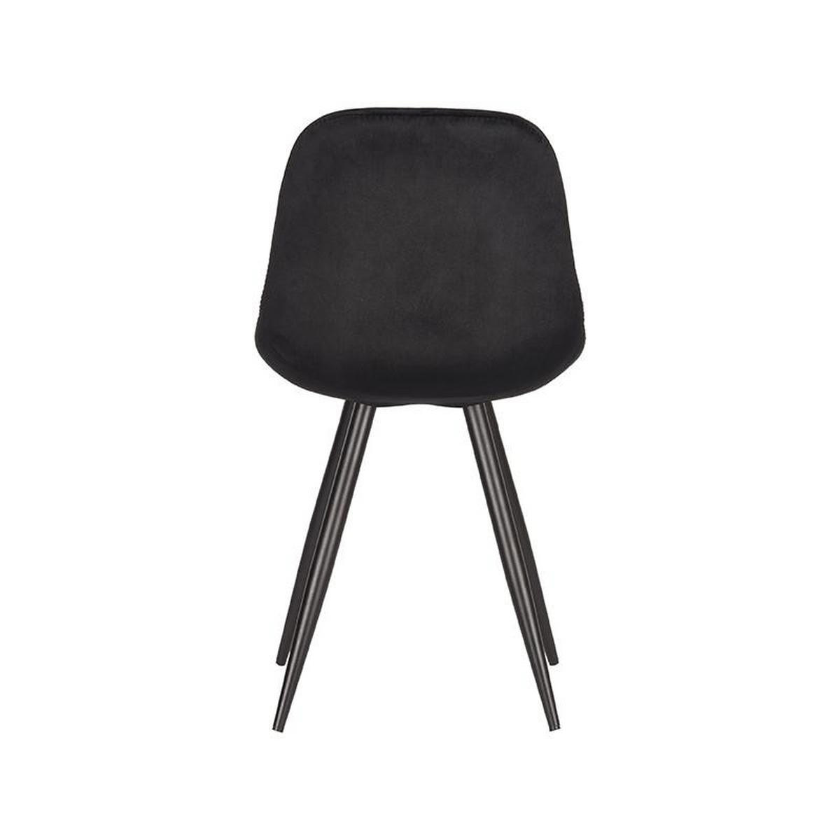 ESSZIMMERSTUHL Capri Schwarz 56/46/88 cm 2er-Set - Schwarz, Textil (46/88/56cm) - LABEL51