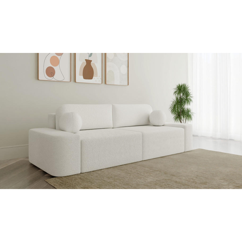 Thumbnail - Sofa, Weiß, Holzwerkstoff, 3-Sitzer, 268x85x110 cm, Wohnzimmer, Sofas & Couches, Sofas, 3-Sitzer Sofas
