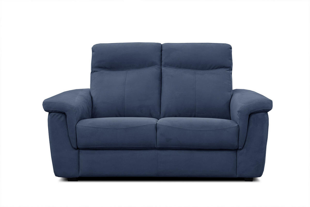 SOFA JONES 2-Sitzer, dunkelblau - Dunkelblau, Holzwerkstoff/Textil (166/102/99cm) - Courtois Laville