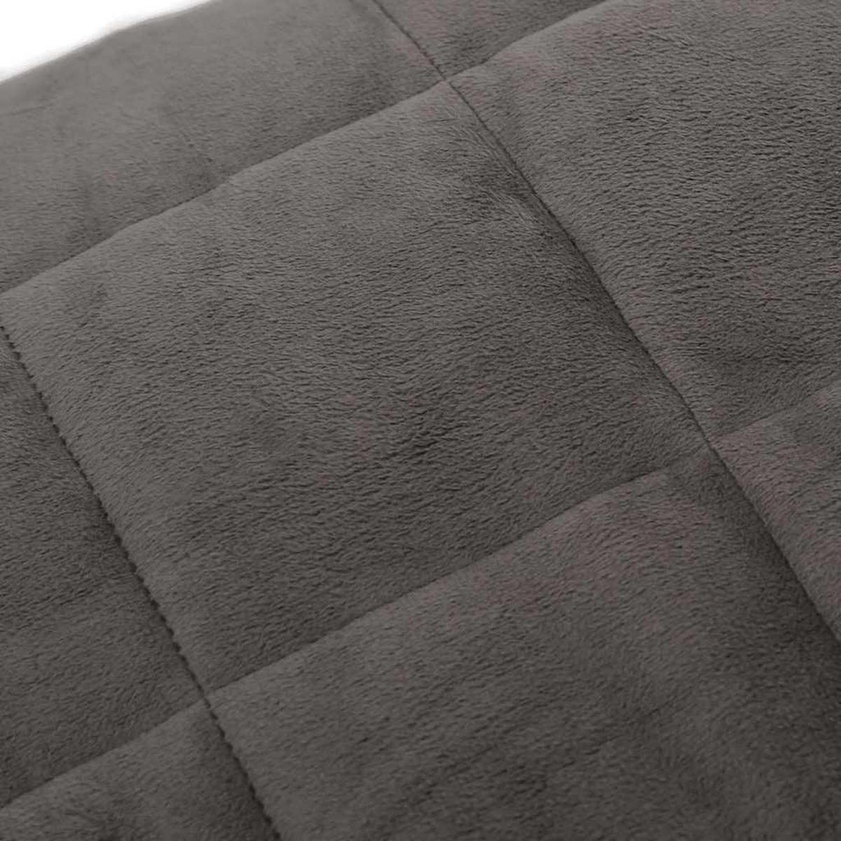 GEWICHTSDECKE Grau 200/200 Cm 13 Kg Stoff - Grau, Textil (200/200cm) - vidaXL