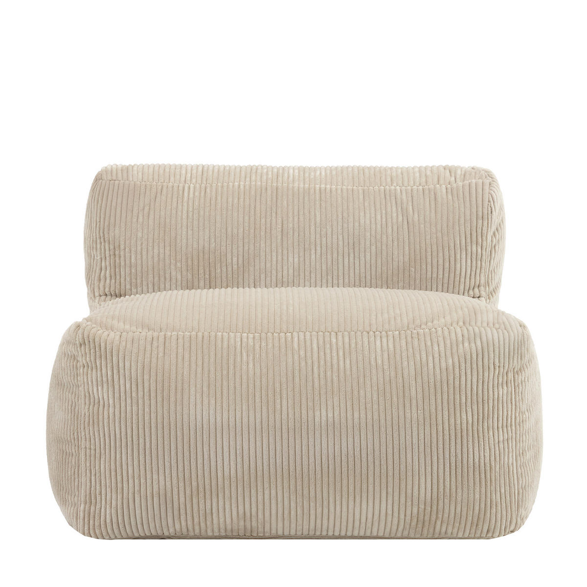 SITZSACK-SESSEL ZEN modular Cord - Beige, Textil (95/68/100cm) - icon