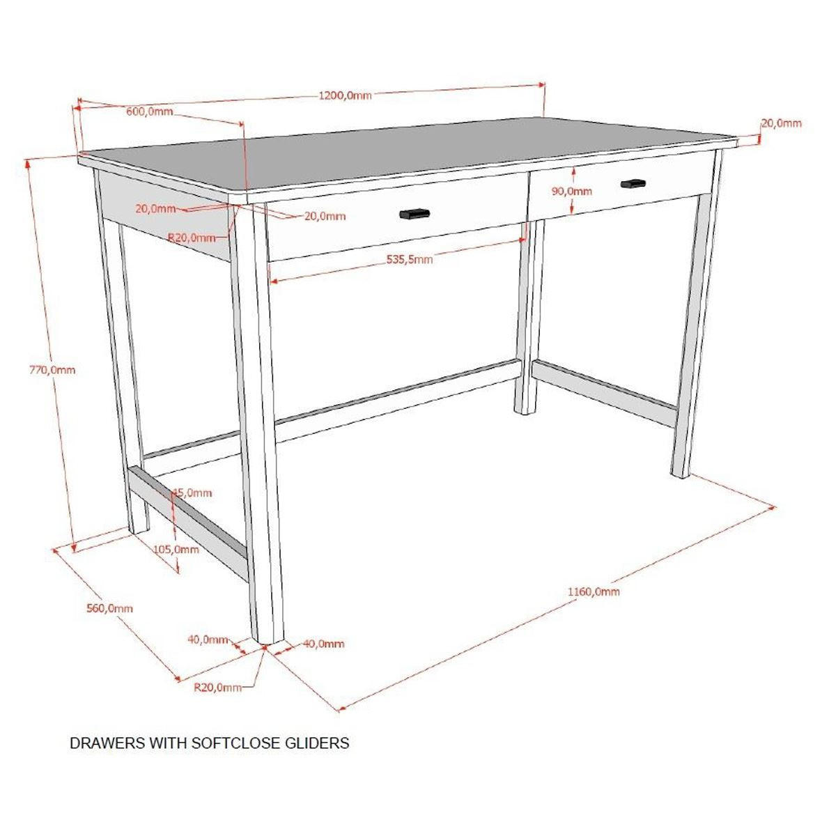 SCHREIBTISCH Keeley Buche Weiß Holz Schubladen Komfort Stabil Modern - Weiß, Holz (120/60/77cm) - 58aufmkessel