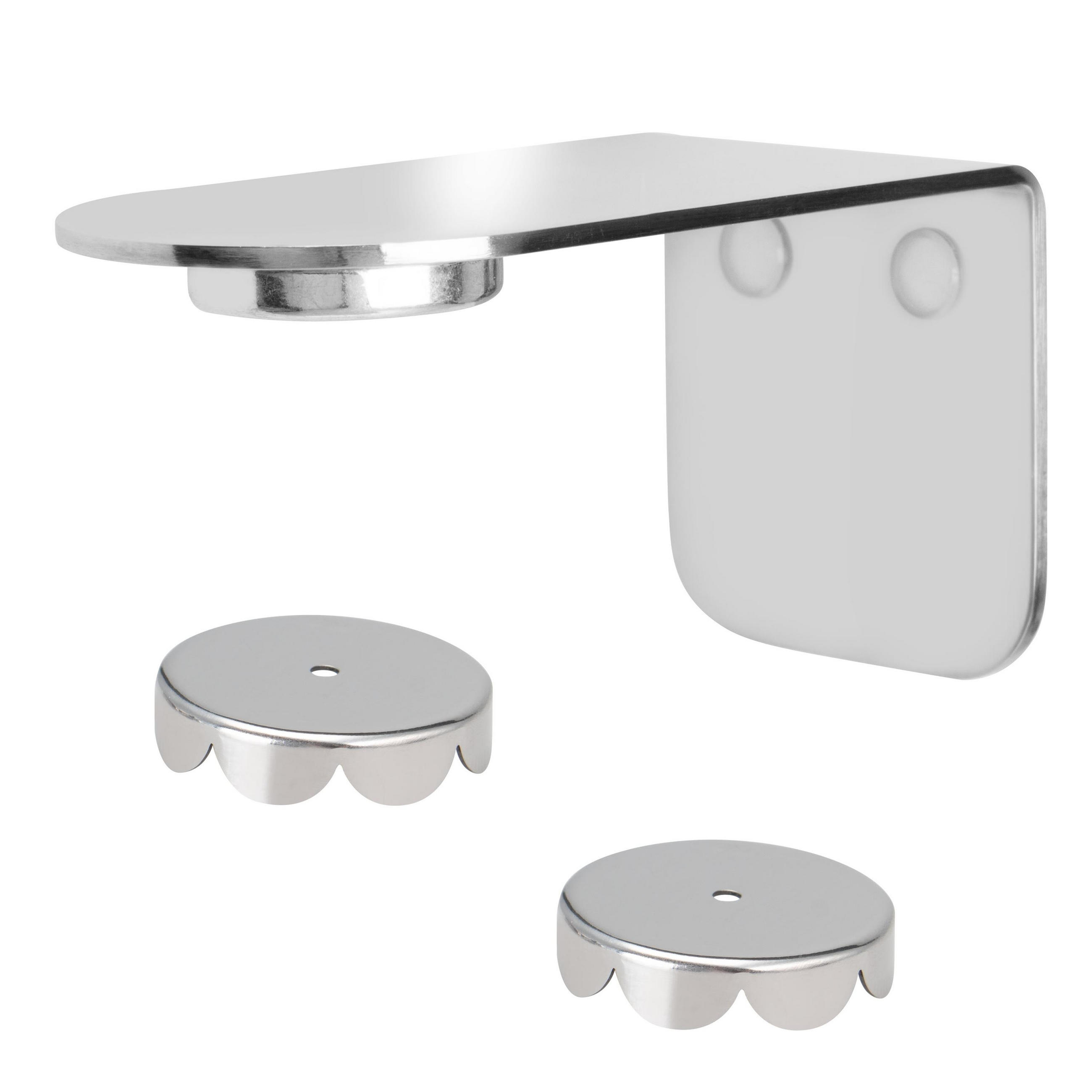 MAGNET-SEIFENHALTER, silber, Edelstahl - Silberfarben, Metall (4.5/4.5/8cm) - bremermann