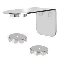 MAGNET-SEIFENHALTER, silber, Edelstahl - Silberfarben, Metall (4.5/4.5/8cm) - bremermann