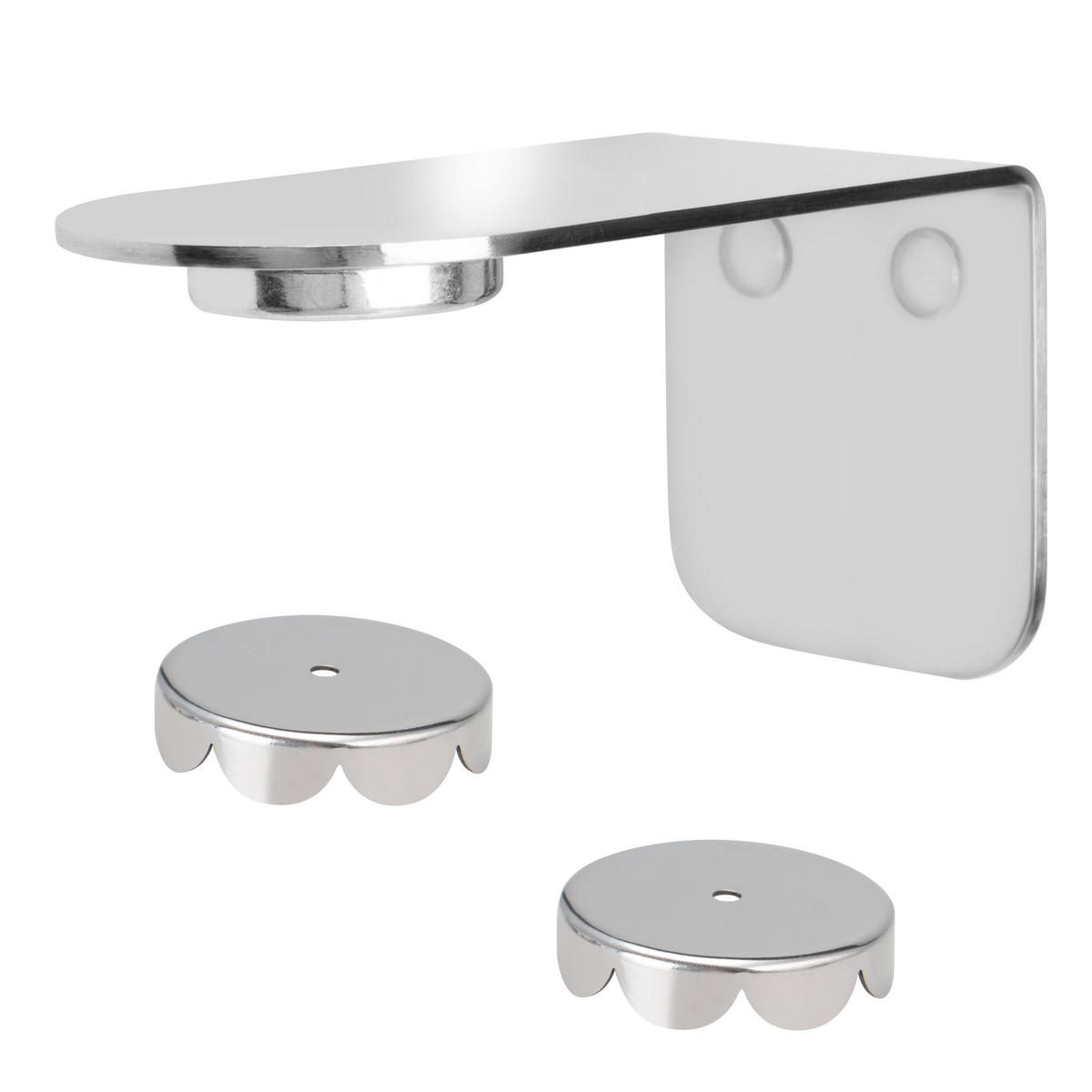 MAGNET-SEIFENHALTER, silber, Edelstahl - Silberfarben, Metall (4.5/4.5/8cm) - bremermann