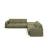 ECKSOFA rechts Molino aus strukturiertem Stoff hellgrün 6 Sitzplätze - Hellgrün, Textil (250/315cm) - Micadoni