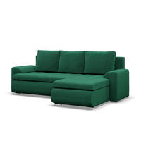 ECKSOFA RECHTS MIT SCHLAFFUNKTION FORESTA, Dunkelgrün - Dunkelgrün, Textil (230/159cm) - Mebligo