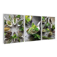 BILDERSET 3er-Set 30x40 cm Küchenmotive - Grün, Kunststoff (30/40cm) - artissimo