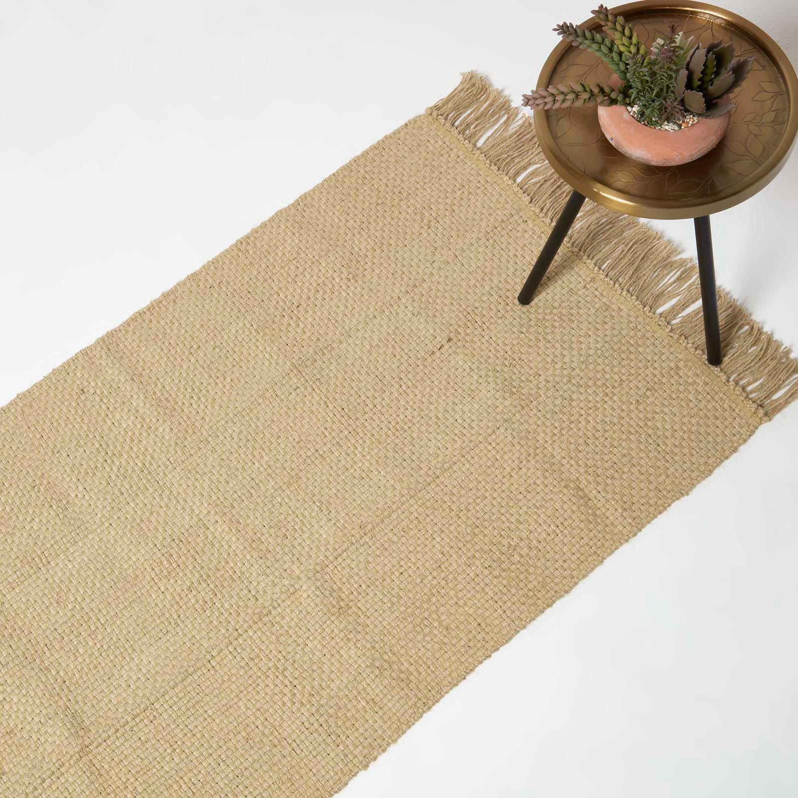 JUTETEPPICH Zaphyr handgewebt 70/120 cm - Naturfarben, Naturmaterialien (70/120cm) - Homescapes