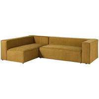 ECKSOFA modular 175x92x64 gelb BRUGGE - Gelb, Textil (175/92cm) - Massivmoebel24