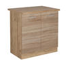 SPÜLENUNTERSCHRANK R-Line Sonoma 80 cm , AP Eiche - Honigeiche/Eiche Wotan, Holzwerkstoff (80/81.6/60cm) - Vicco