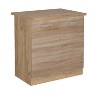 SPÜLENUNTERSCHRANK R-Line Sonoma 80 cm , AP Eiche - Honigeiche/Eiche Wotan, Holzwerkstoff (80/81.6/60cm) - Vicco