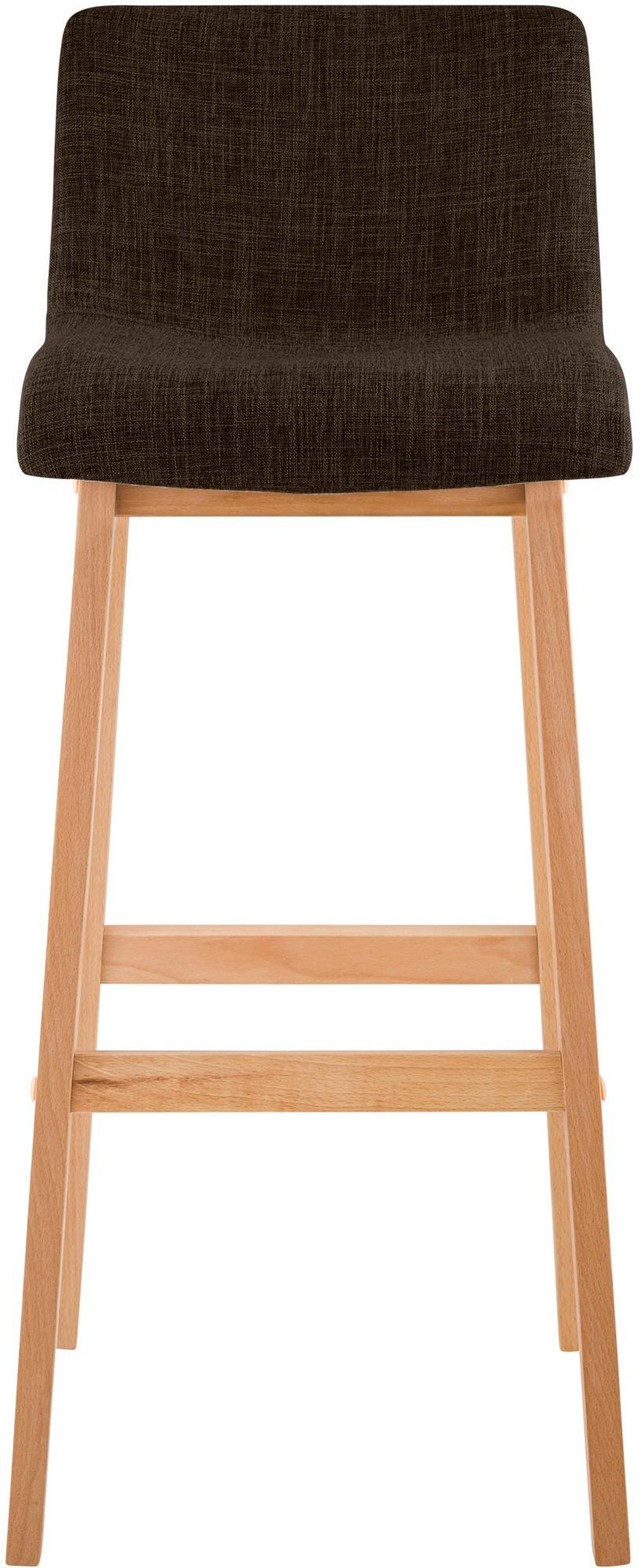 BARHOCKER Tenar Stoff Braun Braun - Braun, Textil (41/102/46cm) - DELUKE