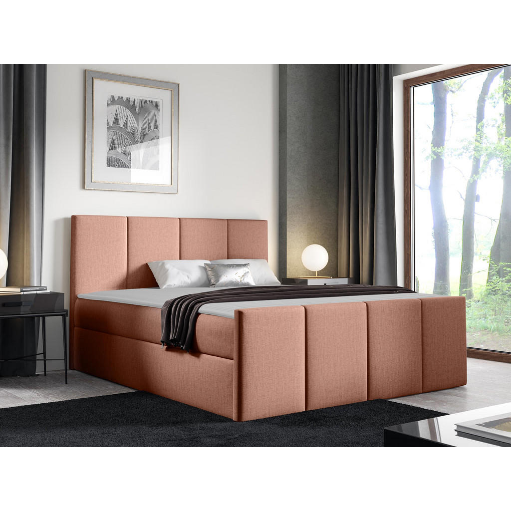Thumbnail - Mirjan24 Boxbett, Hellrosa, Holz, H3, 140x200 cm, Schlafzimmer, Betten, Boxspringbetten