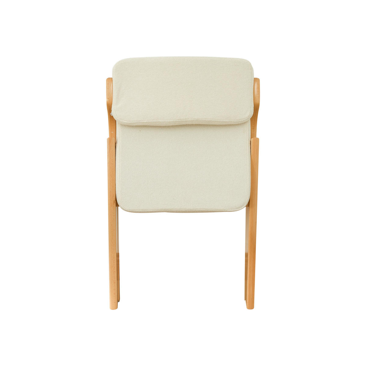 KLAPPSTUHL 2er-Set, Beige, Massivholz Buche, gepolstert - Beige, Holz (46/78/52cm)