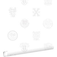 TAPETE Schulembleme 53 cm x 10.05 m - Weiß, Papier (53/0.1cm) - ESTAhome