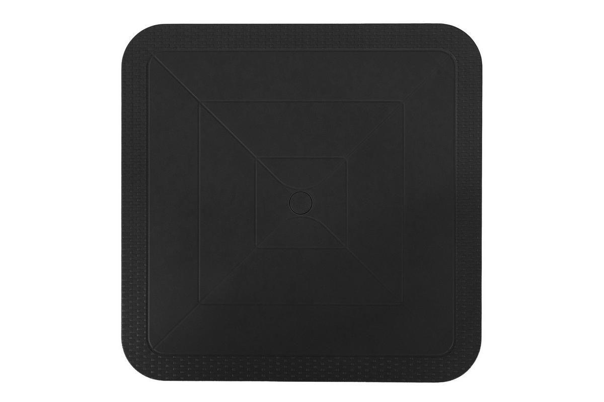 GARTENTISCH LEOPSI, Anthrazit - Anthrazit, Kunststoff (80/80/72cm) - KONSIMO®