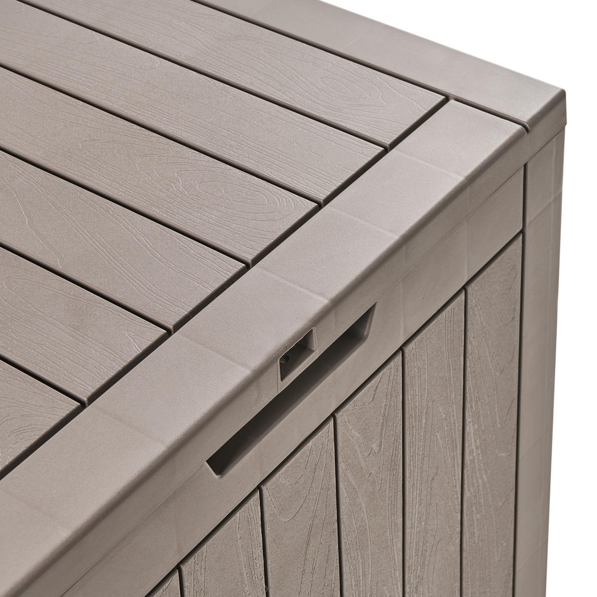AUFBEWAHRUNGSBOX 56/ 43 cm Taupe - Taupe, Kunststoff (56/53/43cm) - Beliani