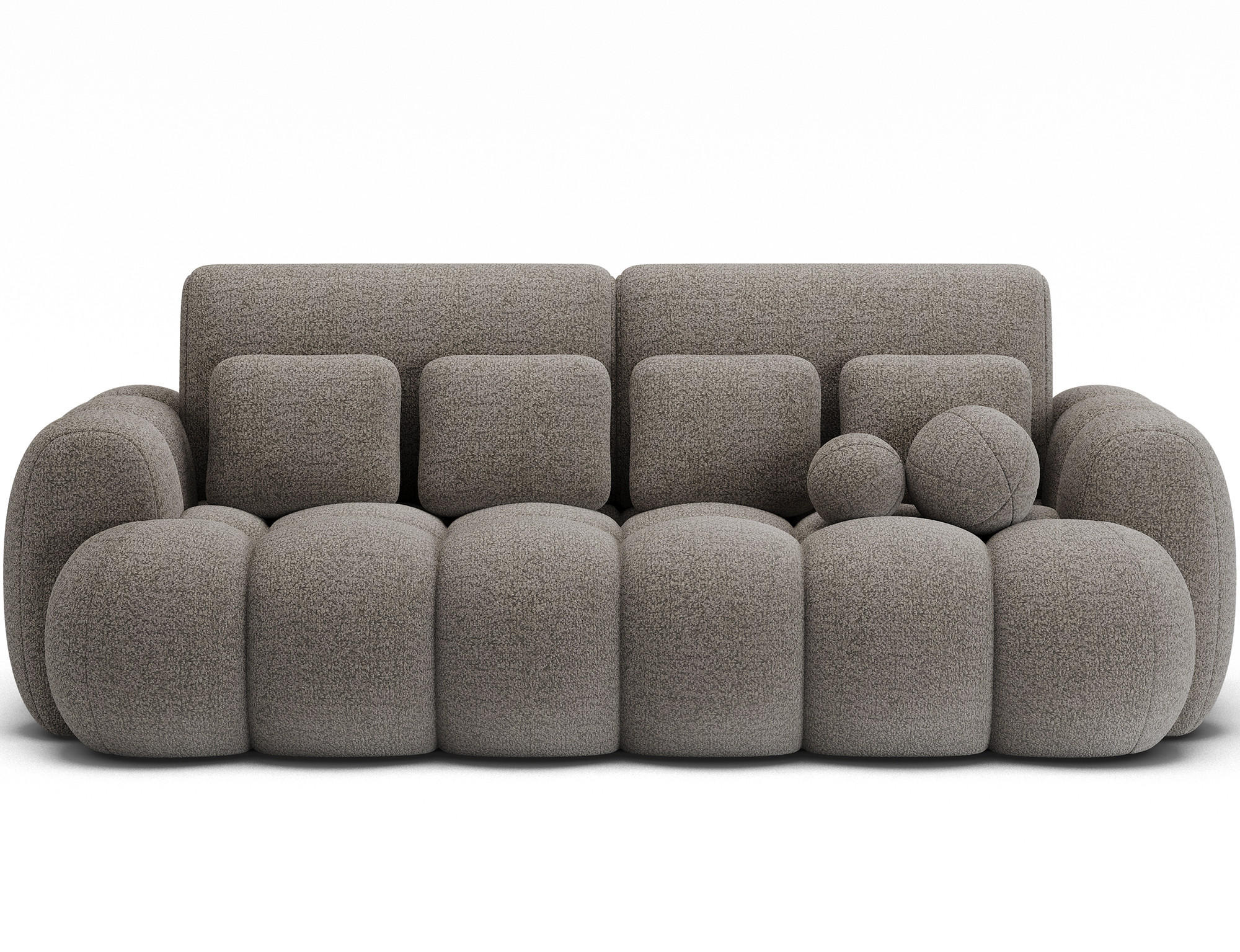 SOFA Elvento - Braun (Royal 20) - Braun, Holzwerkstoff (256/105/119cm) - Möblo