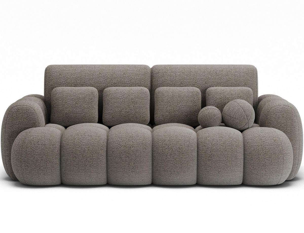 SOFA Elvento - Braun (Royal 20) - Braun, Holzwerkstoff (256/105/119cm) - Möblo