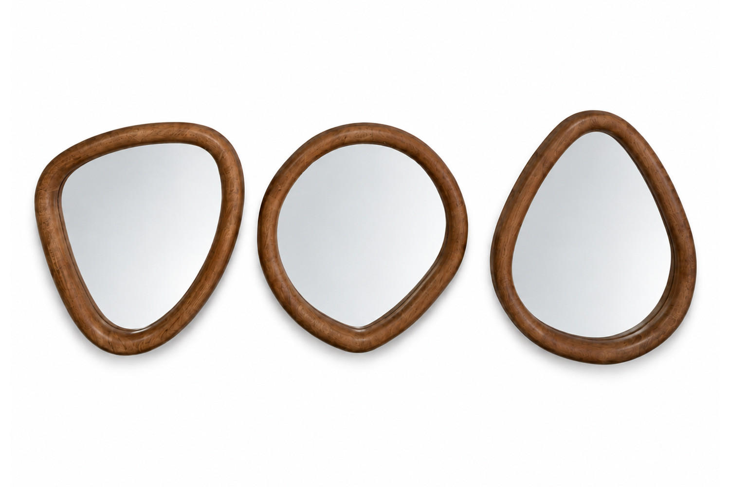WANDSPIEGEL NOA, Holz, Braun - Braun, Holz (25/30/4cm) - dasmöbelwerk