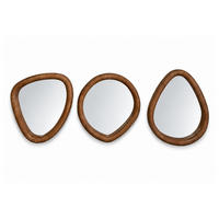 WANDSPIEGEL NOA, Holz, Braun - Braun, Holz (25/30/4cm) - dasmöbelwerk