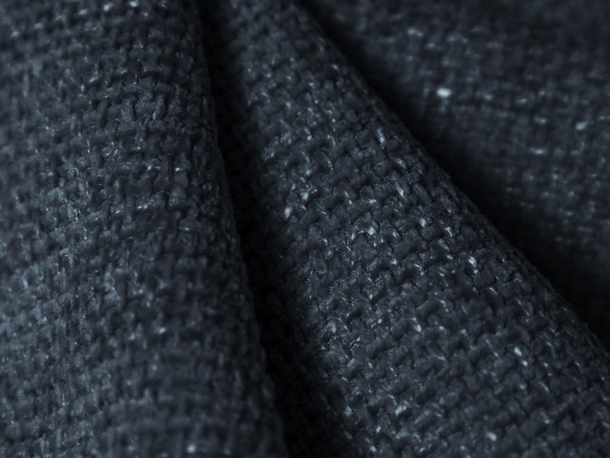 PANORAMASOFA Miley aus Chenille-Stoff königsblau 5 Sitzplätze - Blau, Textil (156/70/330cm) - Micadoni