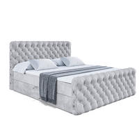 BOXBETT BOXI8-Z - 180x200 cm - H3 - Hellgrau - Hellgrau, Holzwerkstoff (180/200cm) - ALTDECOR