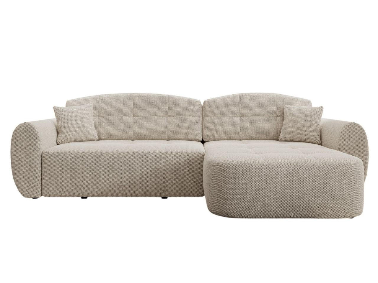 ECKSOFA Avessio Beige - Beige/Schwarz, Holz/Kunststoff (282/170cm) - Graingold