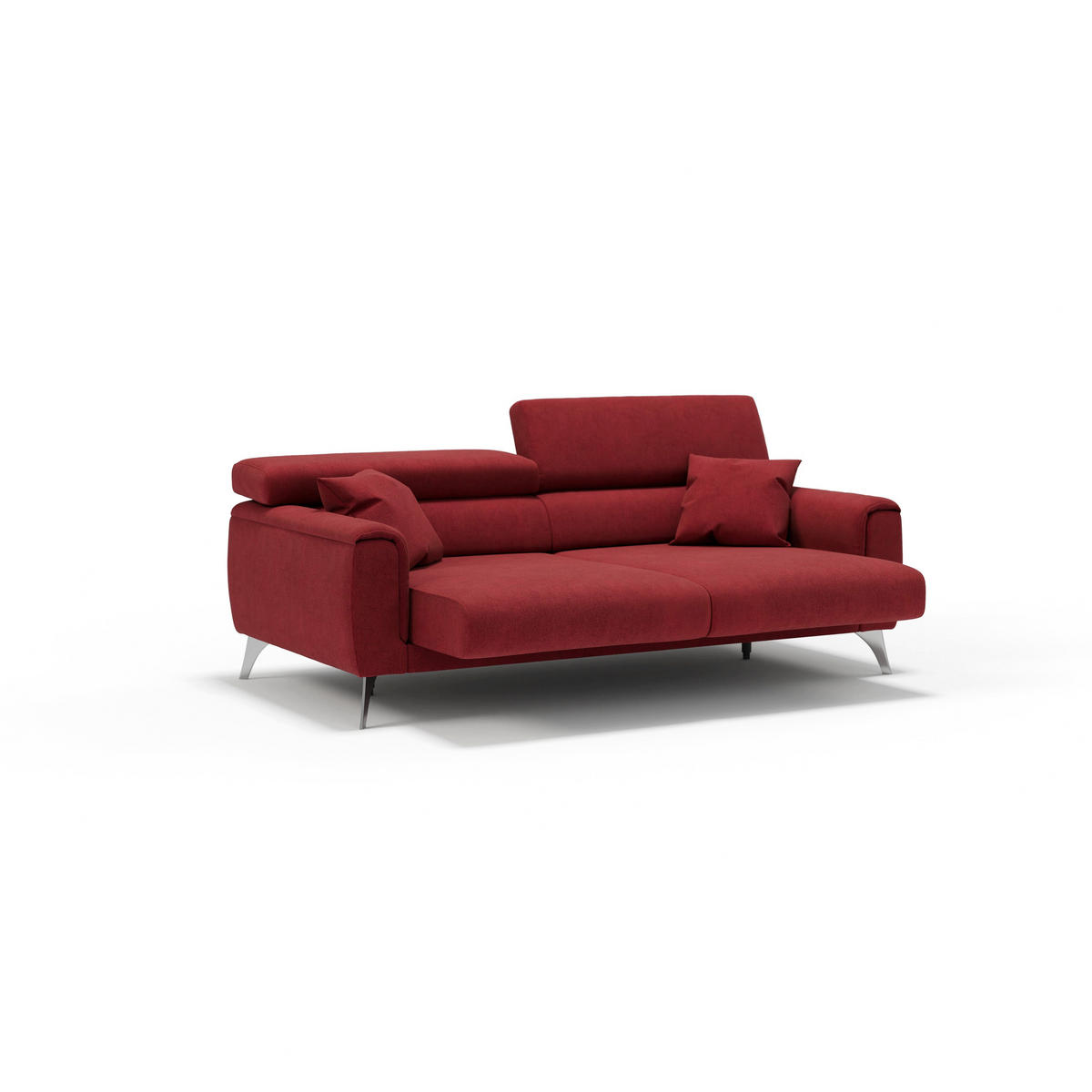 LINEARSOFA Caravaggio - Rot, Textil (199/73/102cm) - Divani.store
