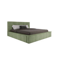 POLSTERBETT SANA 180x200cm Elegantes Polsterbett für modernen Wohnstil , ohne matratze, Grün - Grün, Holz (180/200cm) - Panda Möbel