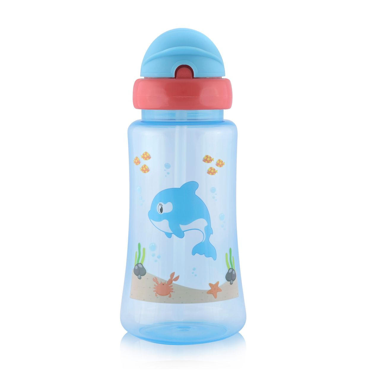 TRINKLERNBECHER Sport Sipper 330 ml blau Silikon, Kunststoff, deckel, Schutzdeckel, ab 6 Monate, Babyflaschen - Blau, Kunststoff (7/27/7cm) - Baby Care