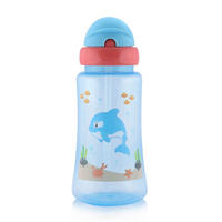 TRINKLERNBECHER Sport Sipper 330 ml blau Silikon, Kunststoff, deckel, Schutzdeckel, ab 6 Monate, Babyflaschen - Blau, Kunststoff (7/27/7cm) - Baby Care