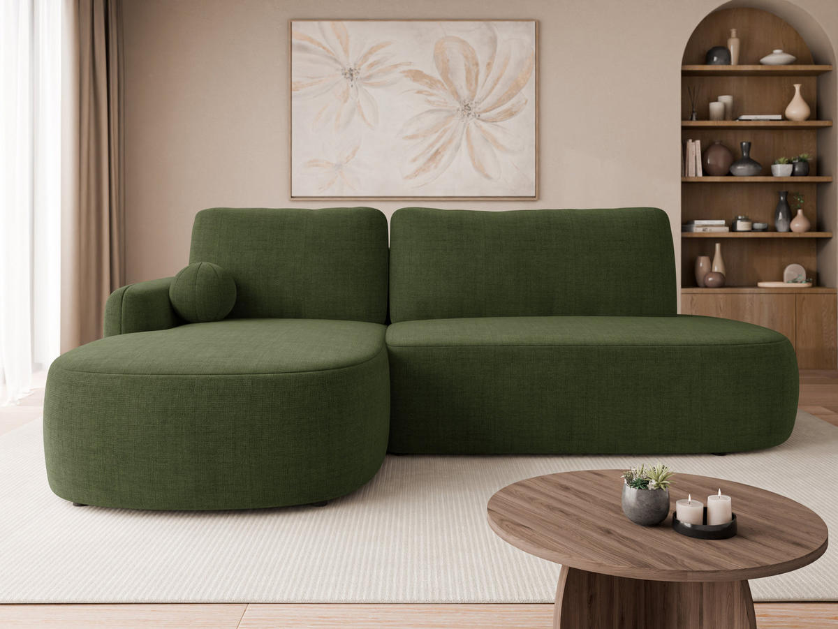 COLTAR Loridu O Premium, Stanga - verde/negru, material plastic/material textil (274/174cm) - MIRJAN24
