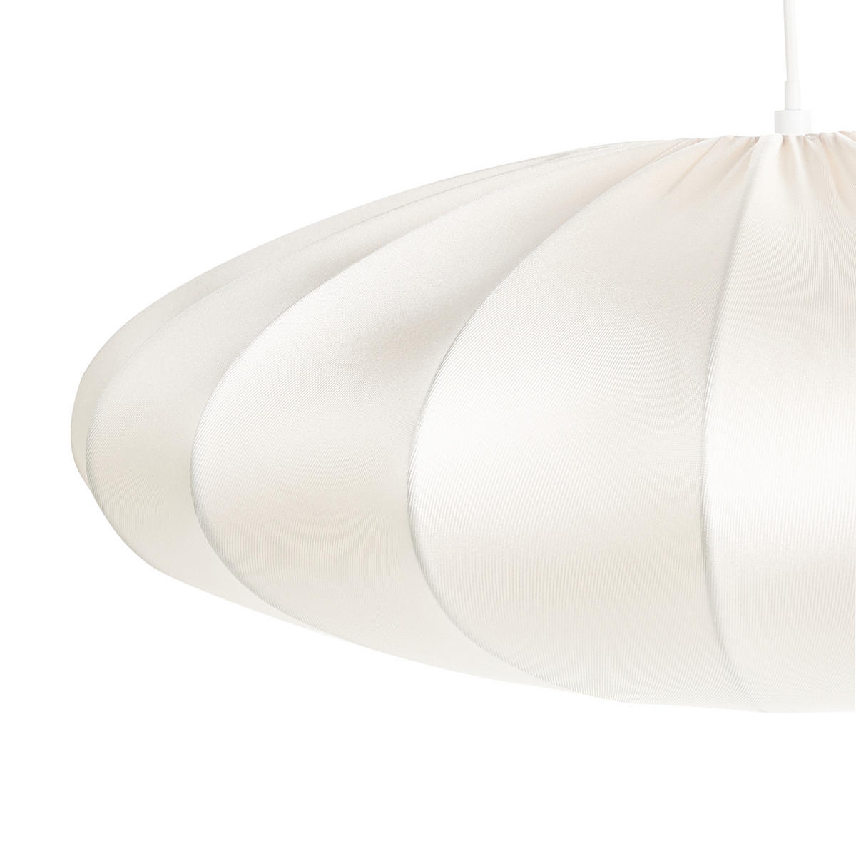 HÄNGELEUCHTE Cremeweiß Guacara - Creme, Textil (55/55/78cm) - Beliani