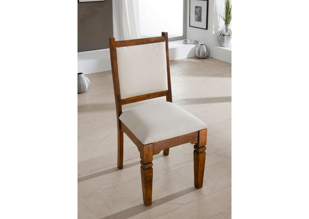 STUHL Massivholz 45 x 45 x 100 cm hellbraun OXFORD #0610 - Braun, Holz (45/100/45cm) - Massivmoebel24