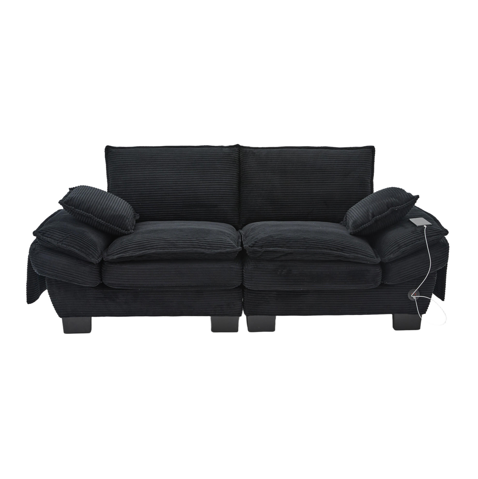 Modenvie 2-Sitzer Schwarz 73x84x190 cm