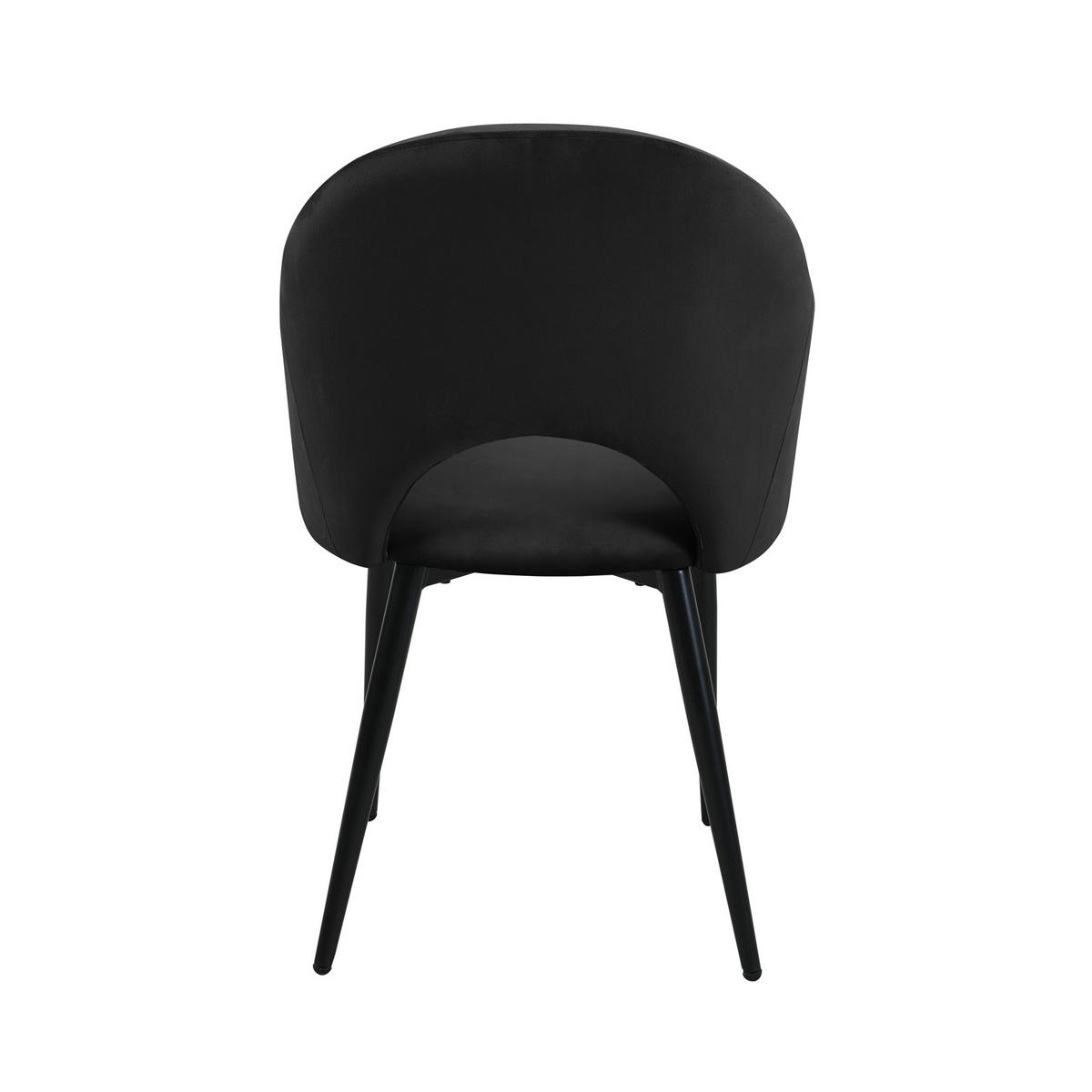 ESSZIMMERSTÜHLE HAILEY (2er Set) - Schwarz, Textil/Metall (54/83/53cm) - SVITA